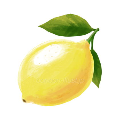 レモン 果物 かわいい 手書き 無料イラスト素材 ボンボンイラスト