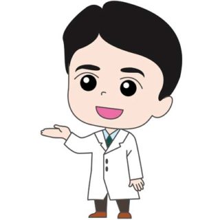 かっこいい男性医師c 人差し指 無料イラスト素材 ボンボンイラスト