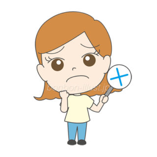 困った顔をするナース 女性e 無料イラスト素材 ボンボンイラスト